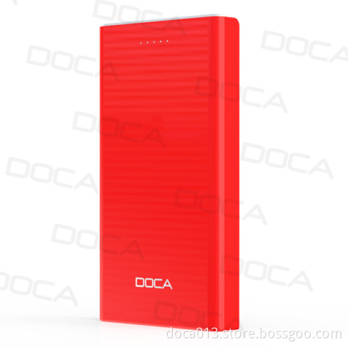 6500mAh DOCA D605 Portable Power Bank With 2 USB Outputs 
